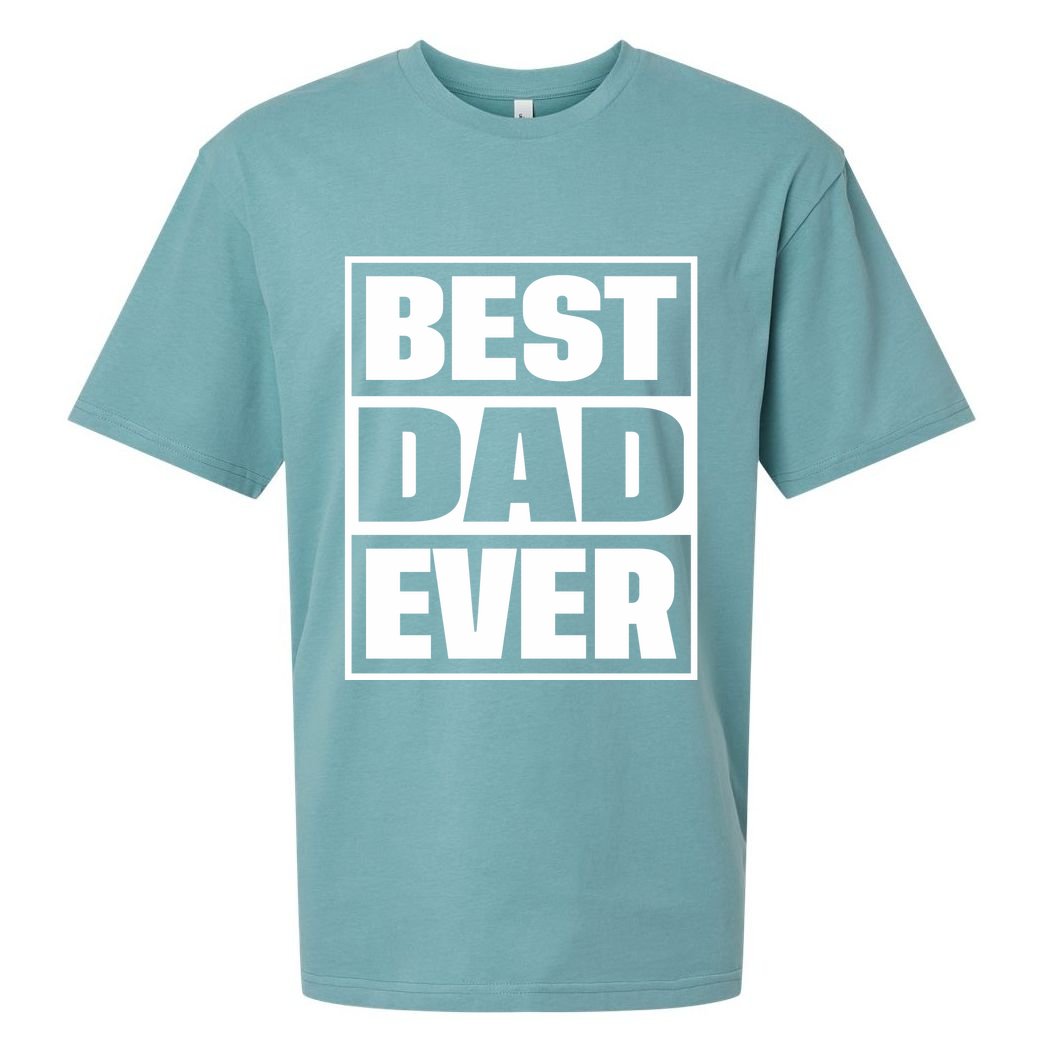 Best Dad Ever Sueded Cloud Jersey T-Shirt