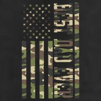 Best Dad Ever Army Flag Cool Comfort Performance Bucket Hat