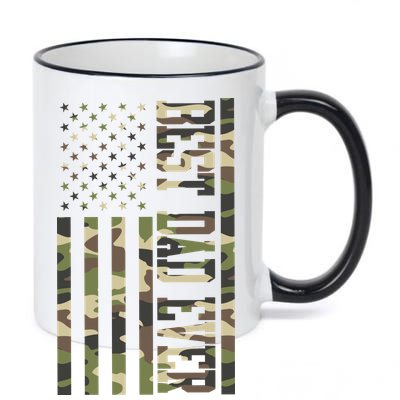 Best Dad Ever Army Flag 11oz Black Color Changing Mug