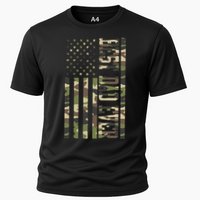 Best Dad Ever Army Flag Cooling Performance Crew T-Shirt