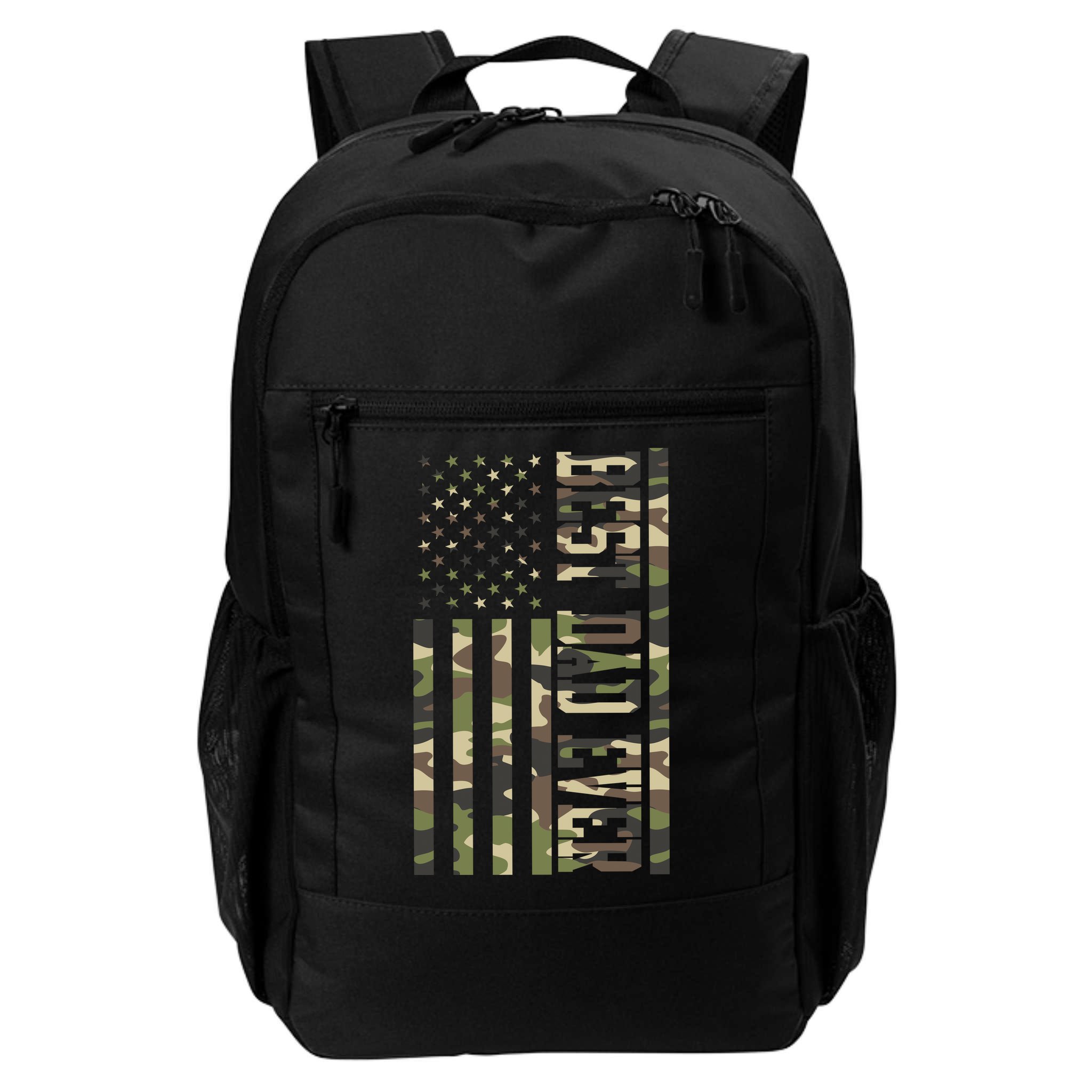 Best Dad Ever Army Flag Backpack