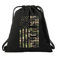 Best Dad Ever Army Flag Drawstring Bag