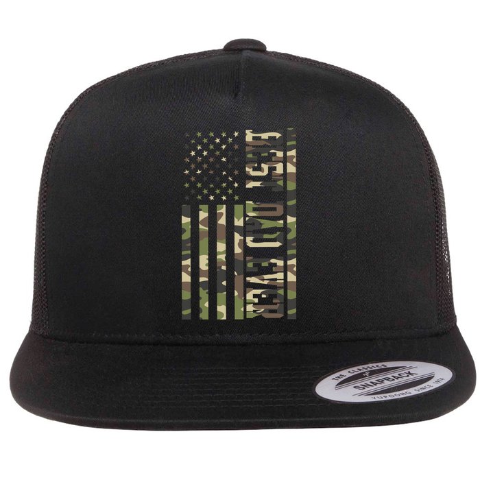 Best Dad Ever Army Flag Flatbill Hat