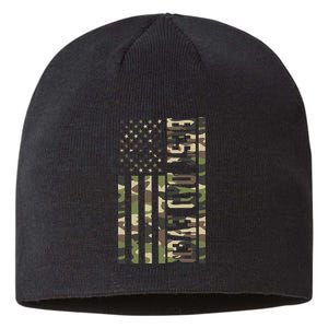 Best Dad Ever Army Flag Sustainable Beanie