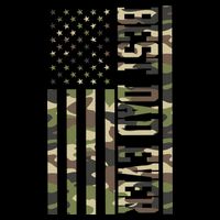 Best Dad Ever Army Flag Sustainable Beanie