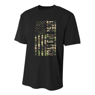 Best Dad Ever Army Flag Youth Performance Sprint T-Shirt