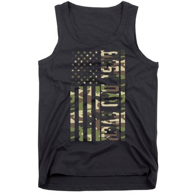 Best Dad Ever Army Flag Tank Top