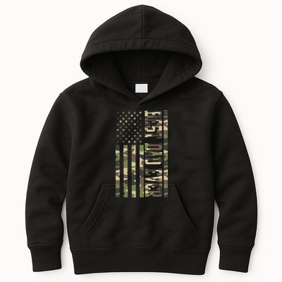 Best Dad Ever Army Flag Kids Hoodie
