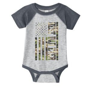 Best Dad Ever Army Flag Infant Baby Jersey Bodysuit