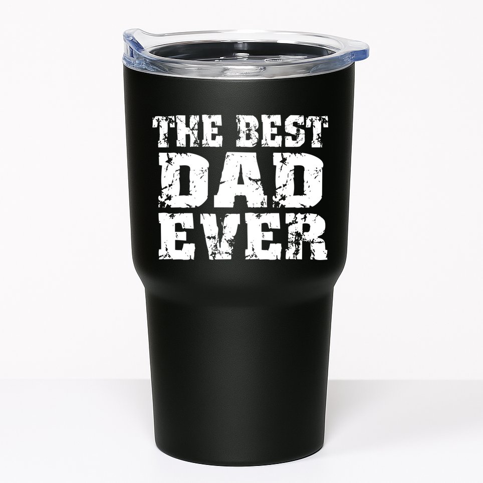 Best Dad Ever Block Logo Tumbler