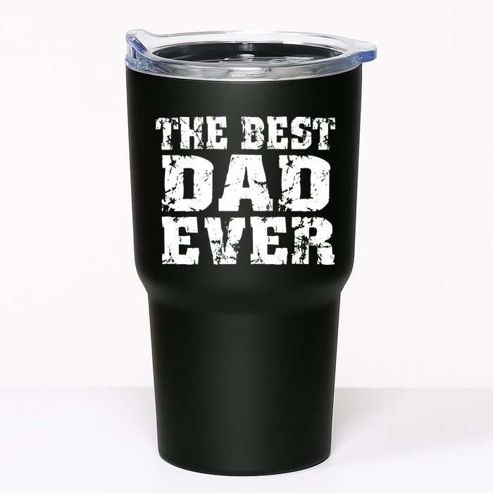 Best Dad Ever Block Logo Tumbler