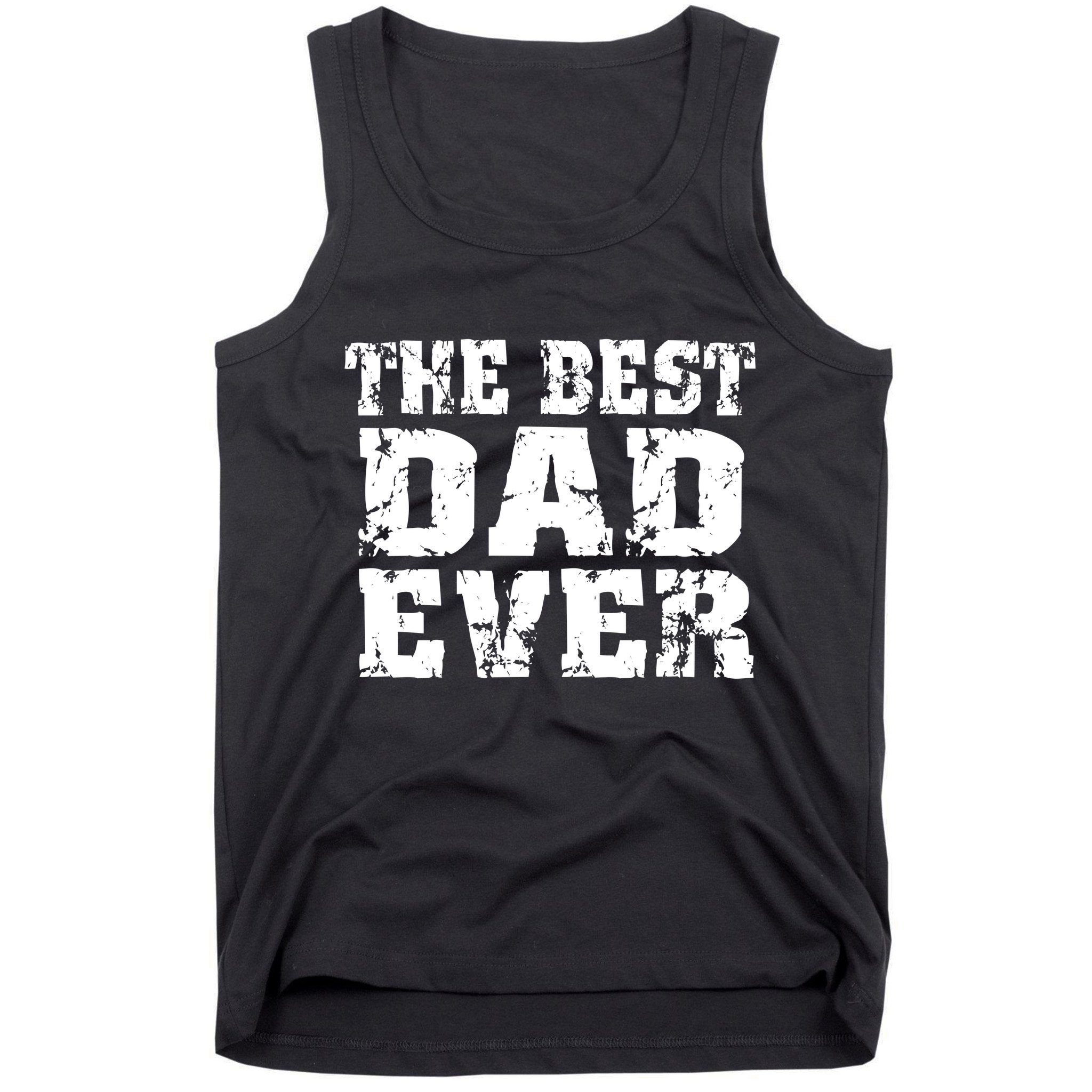Best Dad Ever Block Logo Tank Top