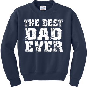 Best Dad Ever Block Logo Kids Sweatshirt