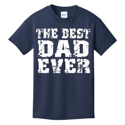 Best Dad Ever Block Logo Kids T-Shirt