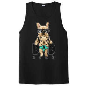 Best Dad Ever Cute Funny Dog Pug Dad PosiCharge Competitor Tank