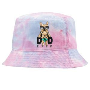 Best Dad Ever Cute Funny Dog Pug Dad Tie-Dyed Bucket Hat