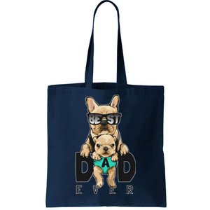 Best Dad Ever Cute Funny Dog Pug Dad Tote Bag