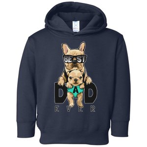 Best Dad Ever Cute Funny Dog Pug Dad Toddler Hoodie