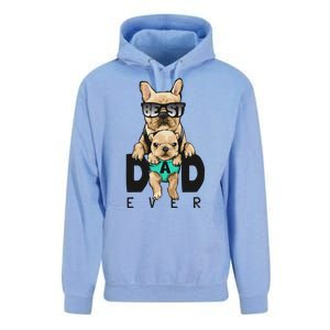 Best Dad Ever Cute Funny Dog Pug Dad Unisex Surf Hoodie