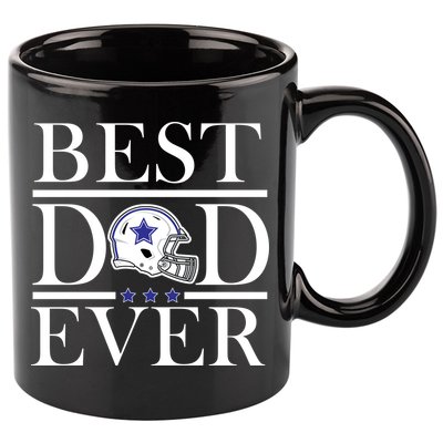Best Dad Ever Dallas Football 11oz C Handle Ceramic Mug