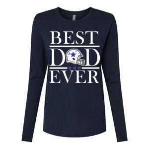 Best Dad Ever Dallas Football Womens Cotton Relaxed Long Sleeve T-Shirt