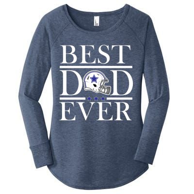 Best Dad Ever Dallas Football Women's Perfect Tri Tunic Long Sleeve Shirt