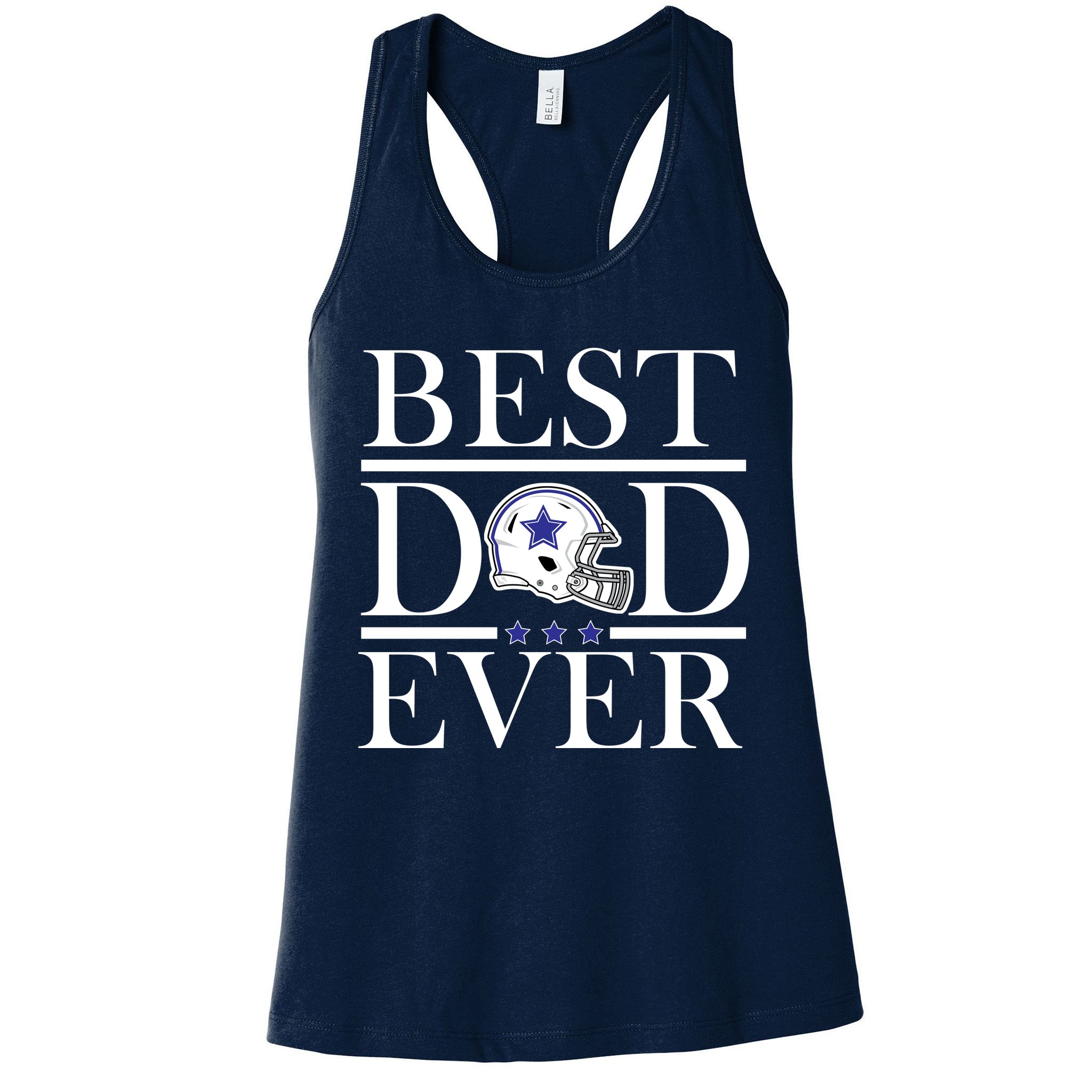 Best Dad Ever Dallas Football Womens Tank Top