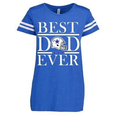 Best Dad Ever Dallas Football Enza Ladies Jersey Football T-Shirt