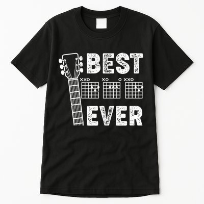 Best Dad Ever Musical Guitar Chords Tall T-Shirt