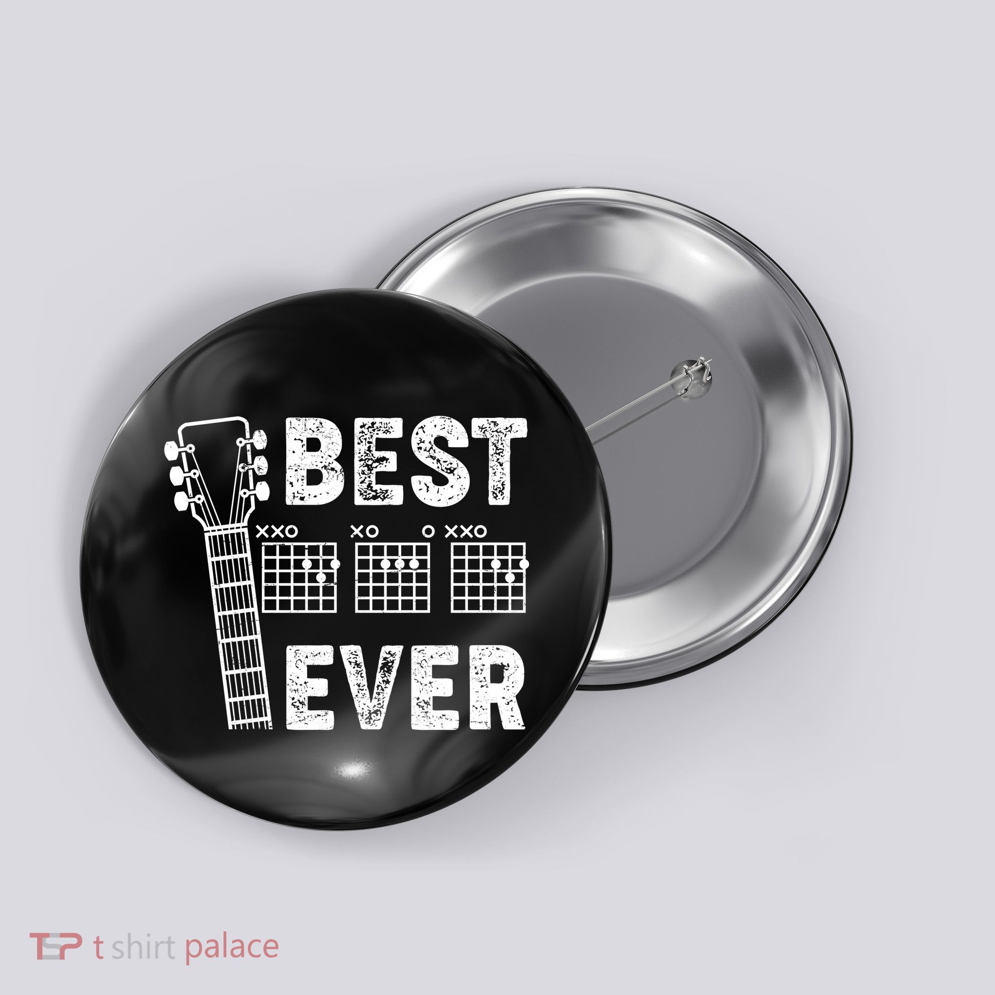 Best Dad Ever Musical Guitar Chords Button