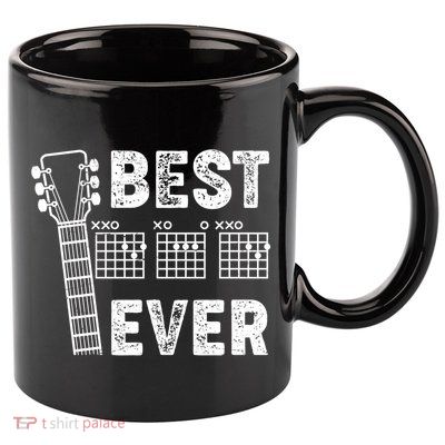 Best Dad Ever Musical Guitar Chords 11oz C Handle Ceramic Mug