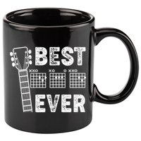 Best Dad Ever Musical Guitar Chords 11oz C Handle Ceramic Mug