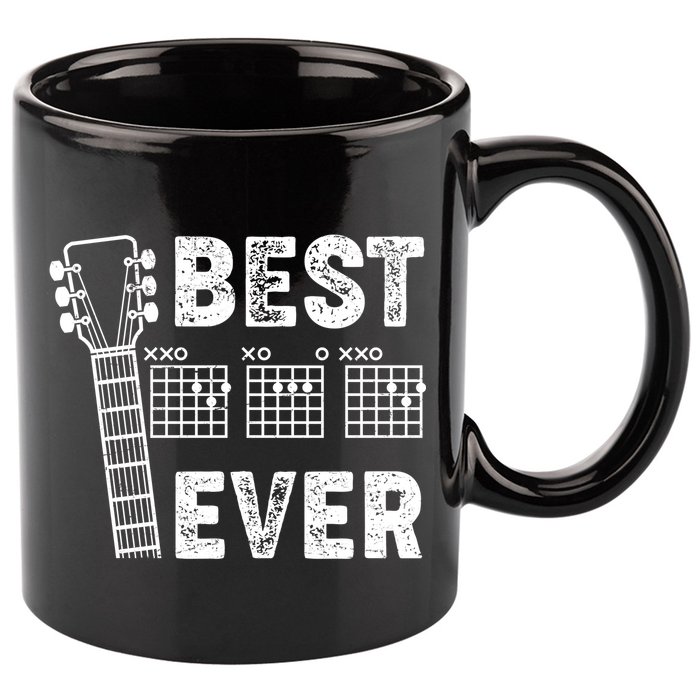 Best Dad Ever Musical Guitar Chords 11oz C Handle Ceramic Mug