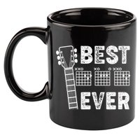 Best Dad Ever Musical Guitar Chords 11oz C Handle Ceramic Mug
