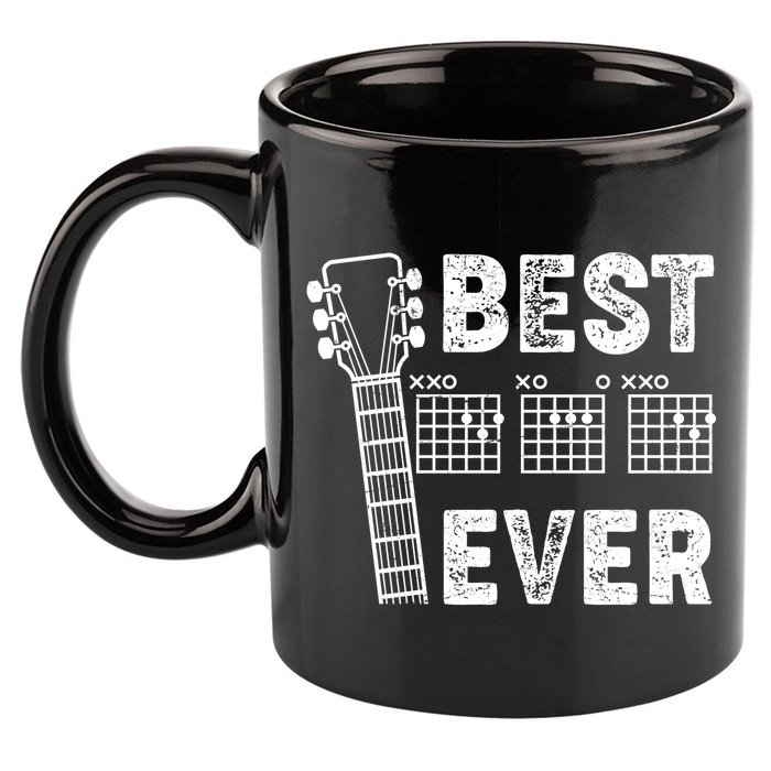 Best Dad Ever Musical Guitar Chords 11oz C Handle Ceramic Mug