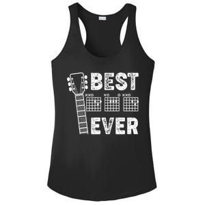 Best Dad Ever Musical Guitar Chords Ladies PosiCharge Competitor Racerback Tank