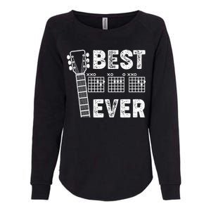 Best Dad Ever Musical Guitar Chords Womens California Wash Sweatshirt