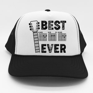 Best Dad Ever Musical Guitar Chords Trucker Hat