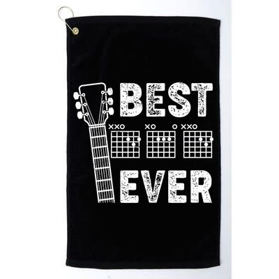 Best Dad Ever Musical Guitar Chords Golf Towel