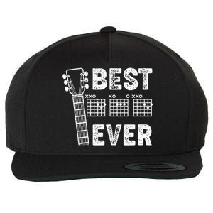 Best Dad Ever Musical Guitar Chords Wool Snapback Cap