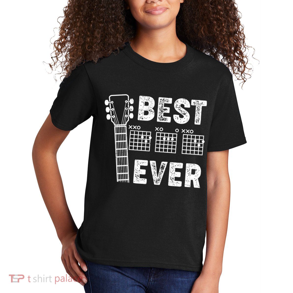 Best Dad Ever Musical Guitar Chords Kids T-Shirt