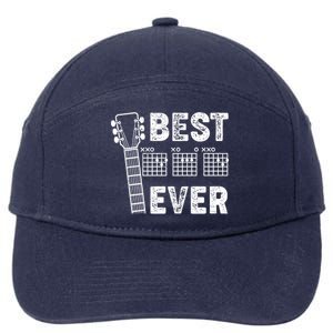 Best Dad Ever Musical Guitar Chords 7-Panel Snapback Hat