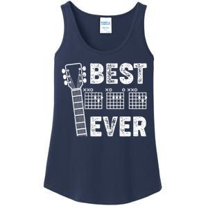 Best Dad Ever Musical Guitar Chords Ladies Essential Tank