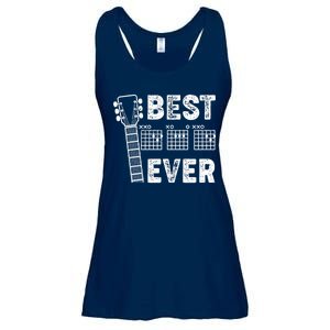 Best Dad Ever Musical Guitar Chords Ladies Essential Flowy Tank