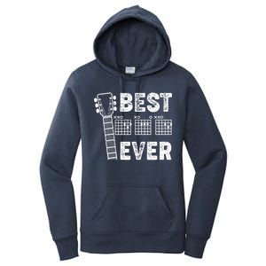 Best Dad Ever Musical Guitar Chords Women's Pullover Hoodie