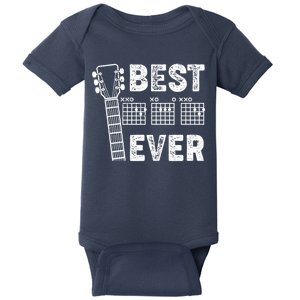 Best Dad Ever Musical Guitar Chords Baby Bodysuit