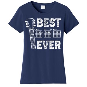 Best Dad Ever Musical Guitar Chords Women's T-Shirt