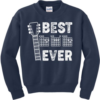 Best Dad Ever Musical Guitar Chords Kids Sweatshirt