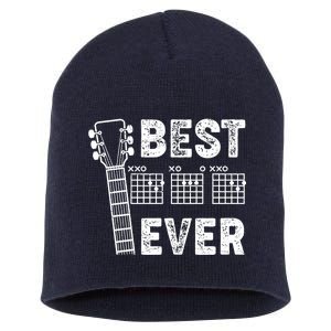 Best Dad Ever Musical Guitar Chords Short Acrylic Beanie