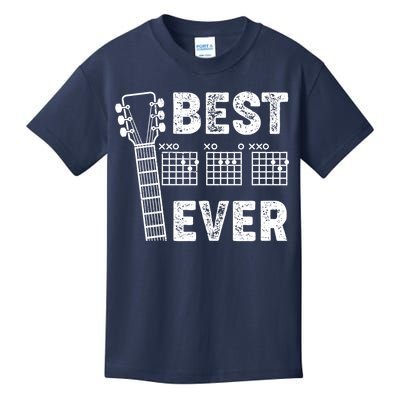 Best Dad Ever Musical Guitar Chords Kids T-Shirt